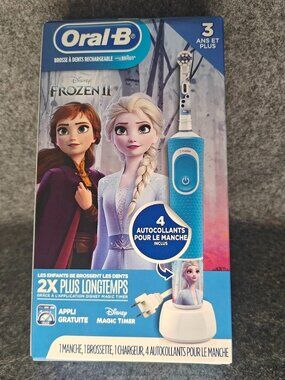Oral‑B Disney Frozen II Kids Rechargeable Toothbrush by Braun NEW